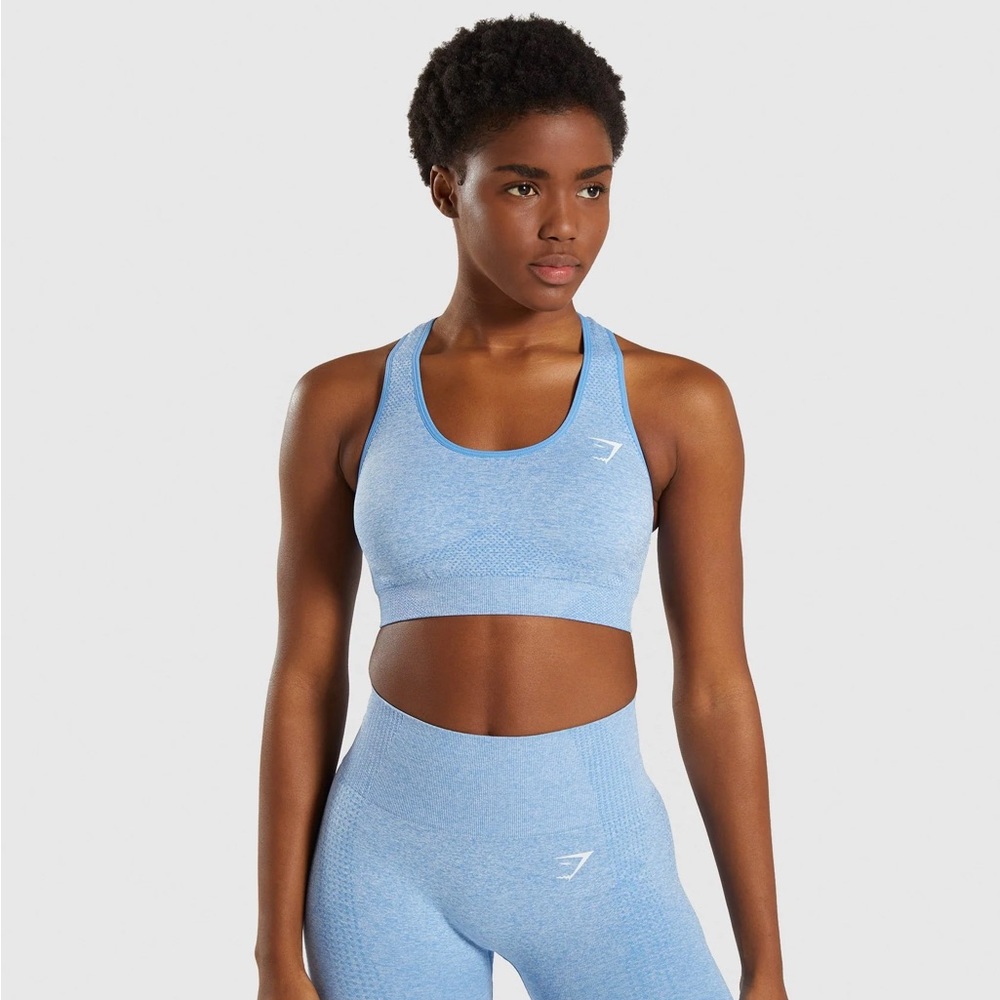 Gymshark Vital Seamless Sports Bra In Blue